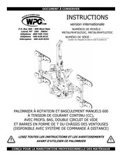 WPC MRTALPR4FS625DC Instructions