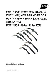 ESAB PSF 305 Manuel D'instructions