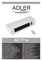 Adler Europe AD 7714 Mode D'emploi