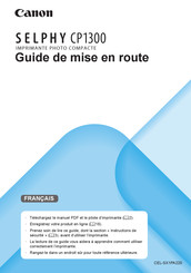 Canon Selphy CP1300 Guide De Mise En Route