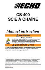 Echo CS-400 Manuel D'instructions