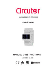 Circutor CVM-E3-MINI Manuel D'instructions