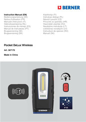 Berner Pocket DeLux Wireless Notice D'utilisation