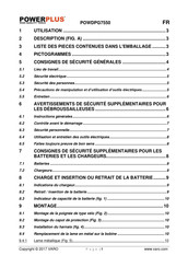 Powerplus POWDPG7550 Mode D'emploi