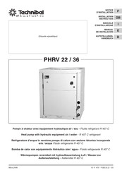 Technibel Climatisation PHRV 22 Notice D'installation