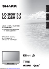 Sharp LC-32SH10U Mode D'emploi