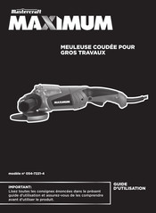 MasterCraft MAXIMUM 054-7221-4 Guide D'utilisation