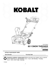Kobalt 2600703A Mode D'emploi