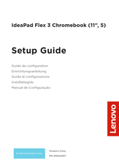Lenovo IdeaPad Flex 3 Chromebook Mode D'emploi