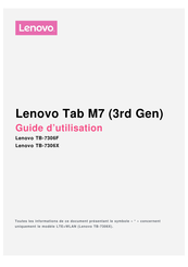Lenovo TB-7306X Mode D'emploi