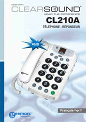 Geemarc CLEARSOUND CL210A Mode D'emploi