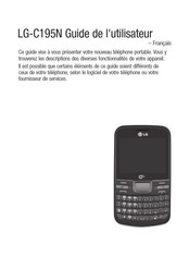 LG C195N Mode D'emploi