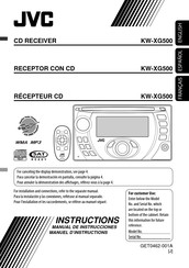 JVC KW-XG500 Manuel D'instructions