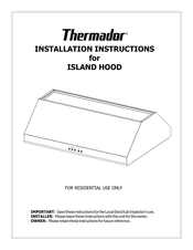 Thermador ISLAND Instructions D'installation