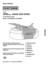 Craftsman 139.18459DM Manuel Du Propriétaire