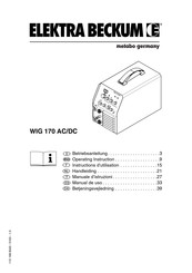 Metabo ELEKTRA BECKUM WIG 170 AC/DC Mode D'emploi