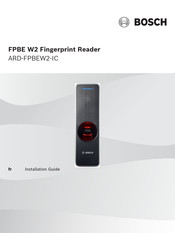 Bosch FPBE W2 Fingerprint Reader Guide D'installation