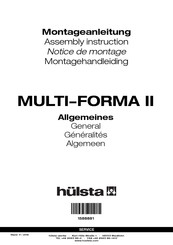 Hülsta MULTI-FORMA II Notice De Montage