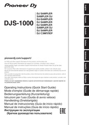 PIONEER DJ DJS-1000 Mode D'emploi