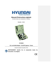 Hyundai HCAC Manuel D'instructions