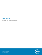 Dell G3 17 3779 Guide De Maintenance