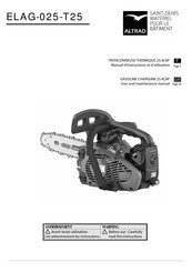 Altrad ELAG-025-T25 Manuel D'instructions Et D'utilisation