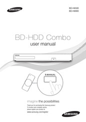 Samsung BD-H8500 Mode D'emploi