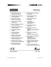 Toolson PRO-RF 620 Mode D'emploi D'origine