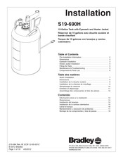 Bradley S19-690H Manuel D'installation