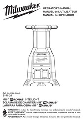 Milwaukee M18 RADIUS 2151-20 Manuel De L'utilisateur