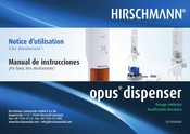 Hirschmann opus dispenser Notice D'utilisation