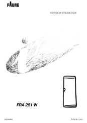 FAURE FRA 251 W Notice D'utilisation