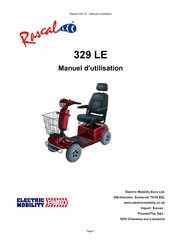 Electric Mobility Euro Rascal 329 LE Manuel D'utilisation