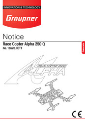 GRAUPNER Race Copter Alpha 250 Q Notice