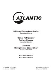 Atlantic ATLKGK170SI10A++ Guide D'utilisation