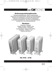 Clatronic RA2728 Mode D'emploi & Garantie