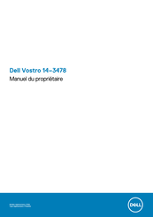 Dell Vostro 14-3478 Manuel Du Propriétaire