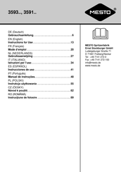 Mesto 3591 Série Mode D'emploi