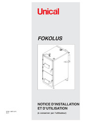 Unical FOKOLUS 40 Notice D'installation Et D'utilisation