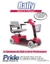 Pride Mobility Products Rally Manuel De L'utilisateur