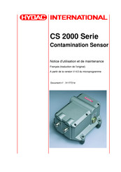 HYDAC International CS 2000 Série Notice D'utilisation Et De Maintenance