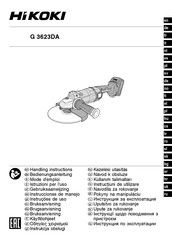 HIKOKI G 3623DA Mode D'emploi