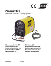 ESAB Powercut 650 Manuel D'instructions