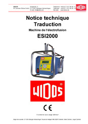 widos ESI2000 Notice Technique