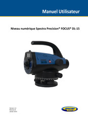 Spectra Precision FOCUS DL-15 Manuel Utilisateur