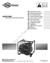 Briggs & Stratton WP2-40 Série Instructions D'utilisation Et De Maintenance