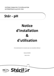 NEXT pool Sterilor Stér-pH Notice D'installation Et D'utilisation