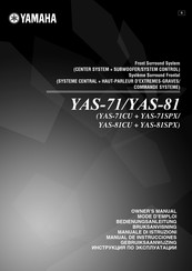 Yamaha YAS-71SPX Mode D'emploi