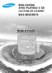 Samsung MAX-B550 Mode D'emploi
