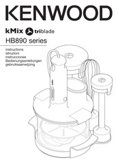 Kenwood kMix triblade HB890 Série Instructions